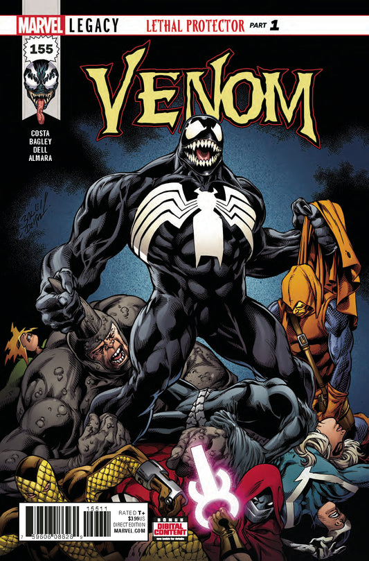 VENOM #155 A Marvel 2017 NM Mark Bagley Mike Costa