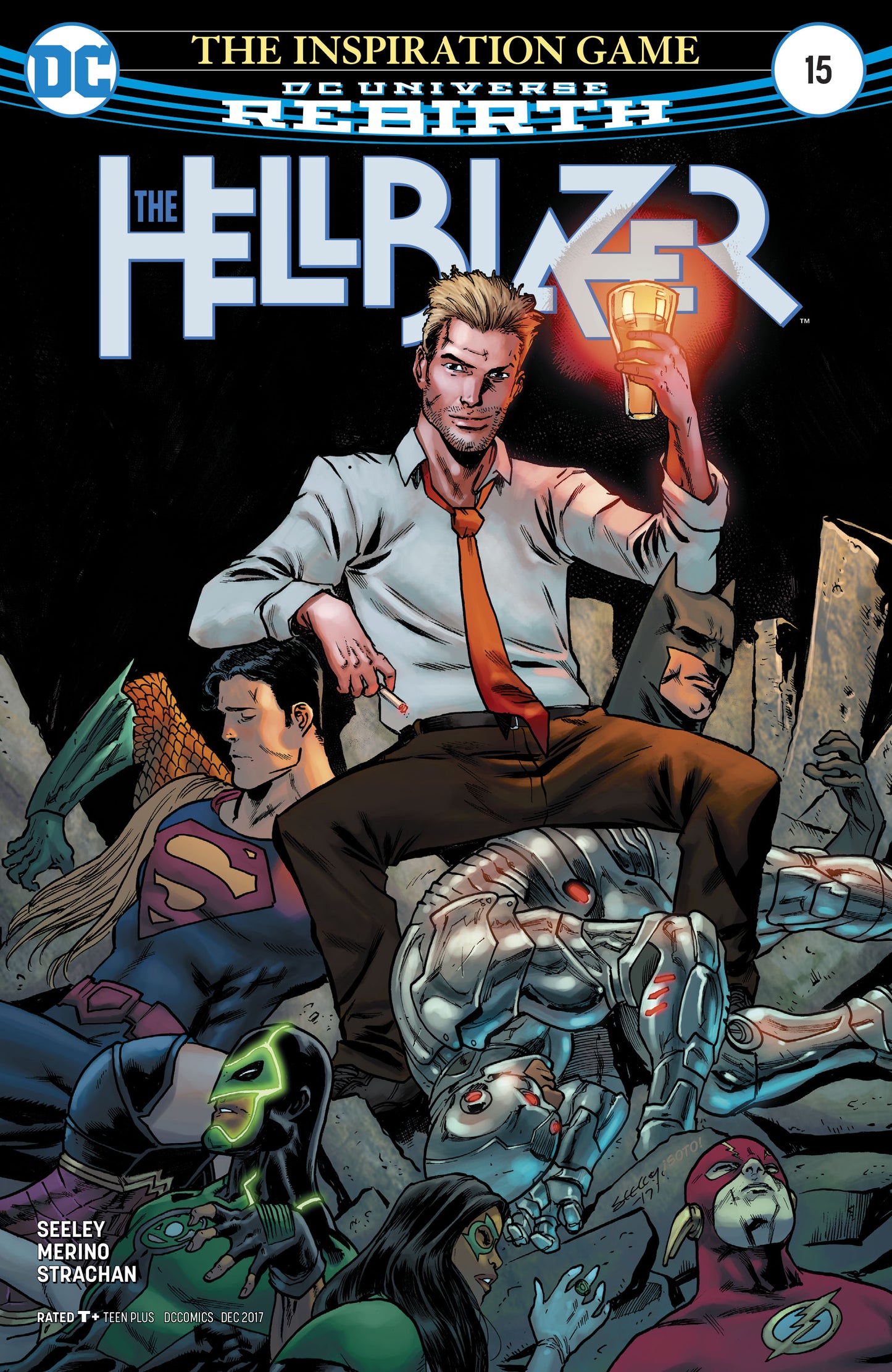 HELLBLAZER #15 A DC 2017 Tim Seeley Justice League Superman Batman Flash