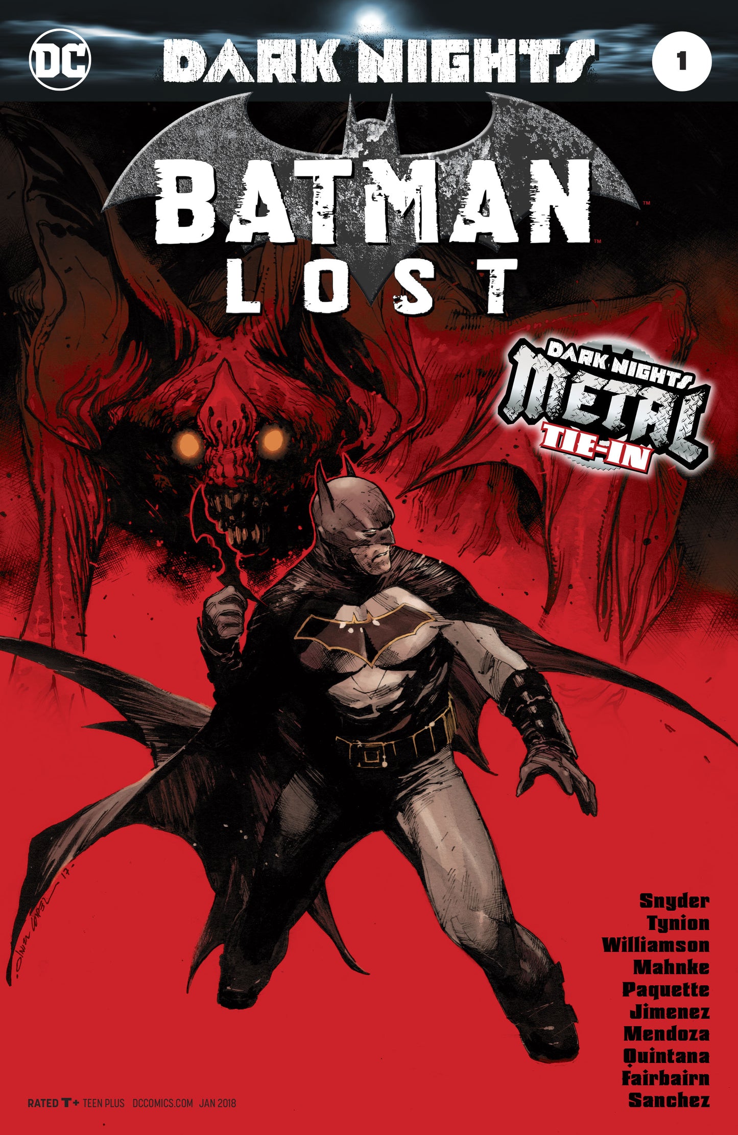 BATMAN LOST #1 DC 2017 Olivier Coipel Scott Snyder Dark Nights Metal