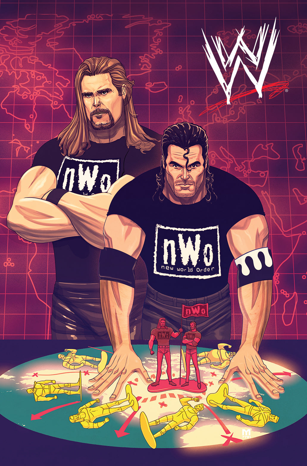 WWE WRESTLEMANIA 2018 SPECIAL #1 Boom 1:15 Marco DALFONSO NWO Scott Hall Kevin Nash VARIANT