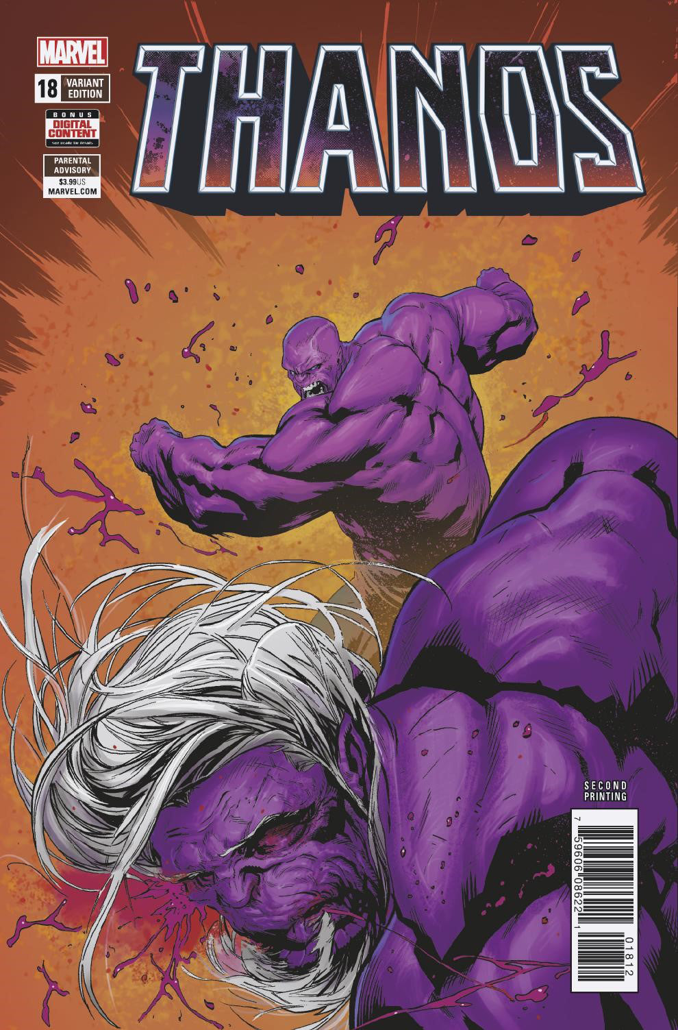 THANOS #18 Marvel Legacy 2nd Print Donny Cates Geoff Shaw (04/25/2018)
