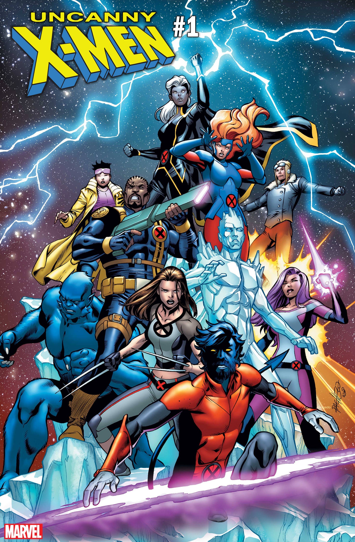 UNCANNY X-MEN #1 Marvel 1:25 Carlos Pacheco Variant X-23 Psylocke Iceman Bishop Jean Grey (11/14/2018)