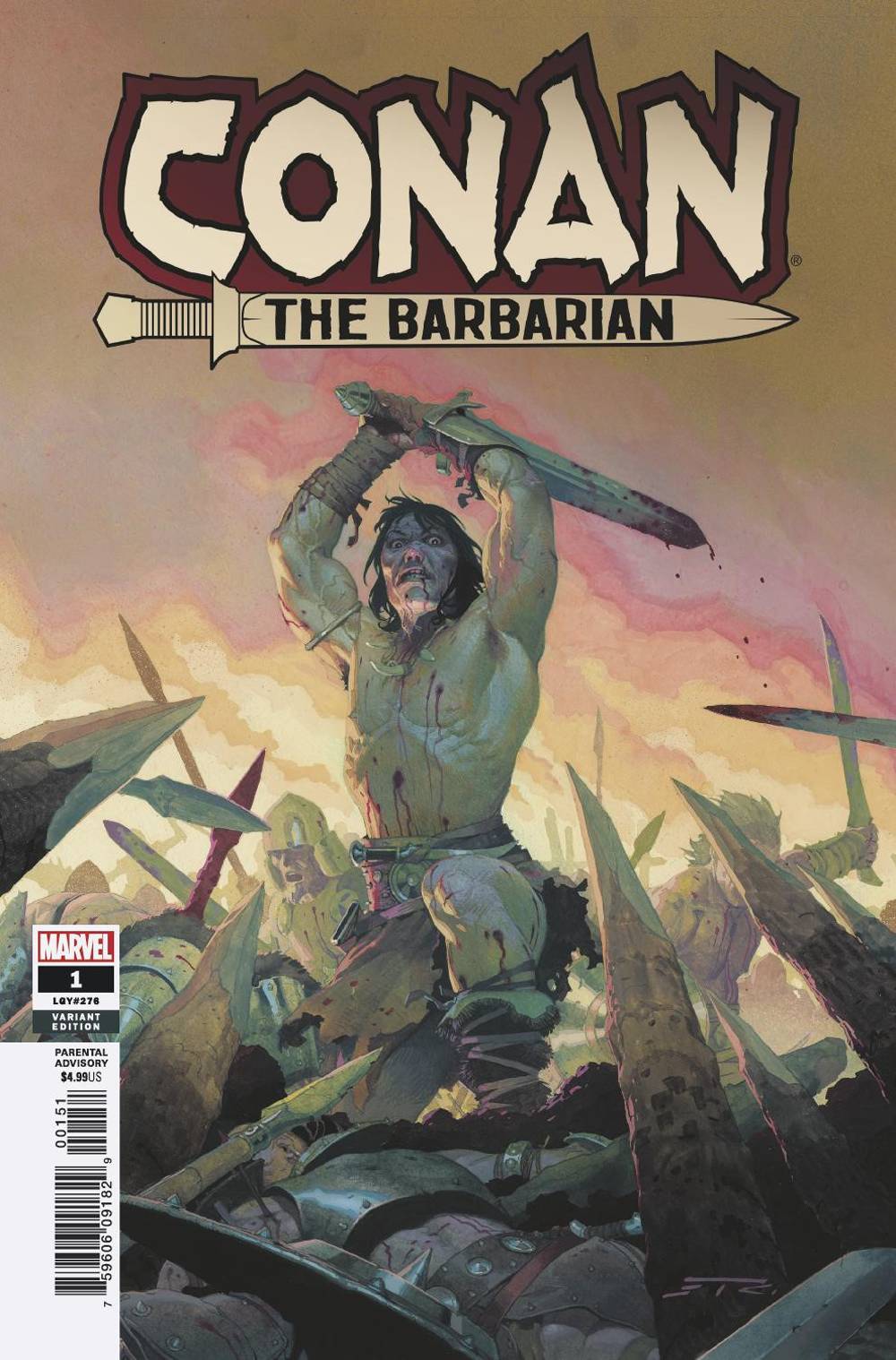 CONAN THE BARBARIAN #1 B Marvel Esad Ribic Teaser Variant (01/02/2019)