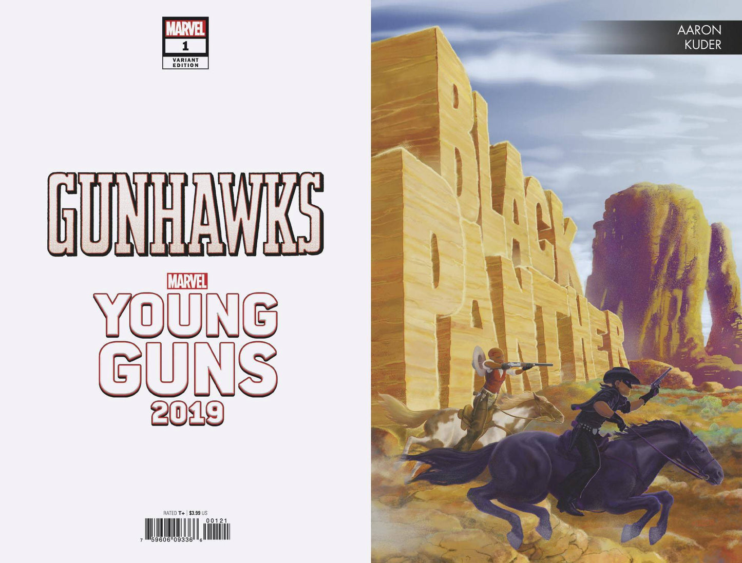 GUNHAWKS #1 B Marvel Aaron Kuder YOUNG GUNS Variant (02/06/2019)