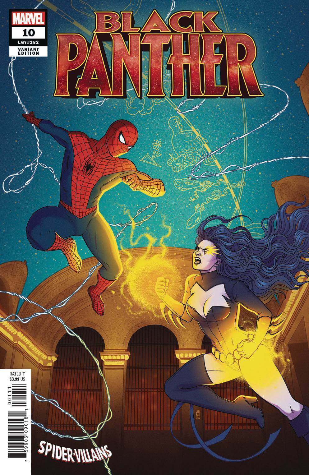 BLACK PANTHER #10 Jen BARTEL SPIDER-MAN VILLAINS Variant (03/27/2019) MARVEL - Golden Apple Comics