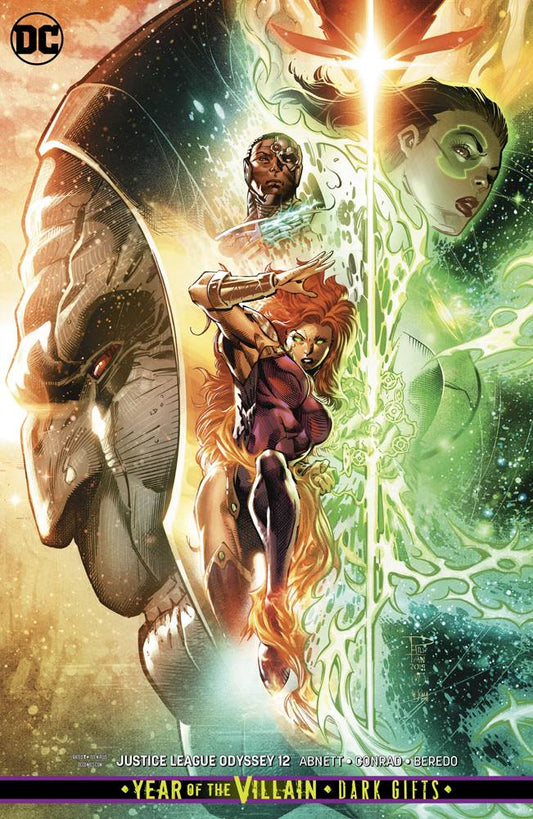 JUSTICE LEAGUE ODYSSEY #12 B Lucio Parrillo CARD STOCK Variant Year Of The Villain DARK GIFTS (08/14/2019) DC