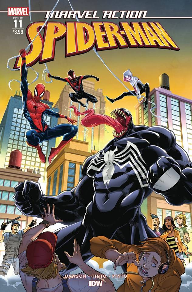MARVEL ACTION SPIDER-MAN #11 A Davide TINTO Venom Spider-Gwen Ghost Spider Miles Morales (C: 1-0-0) (11/13/2019) IDW