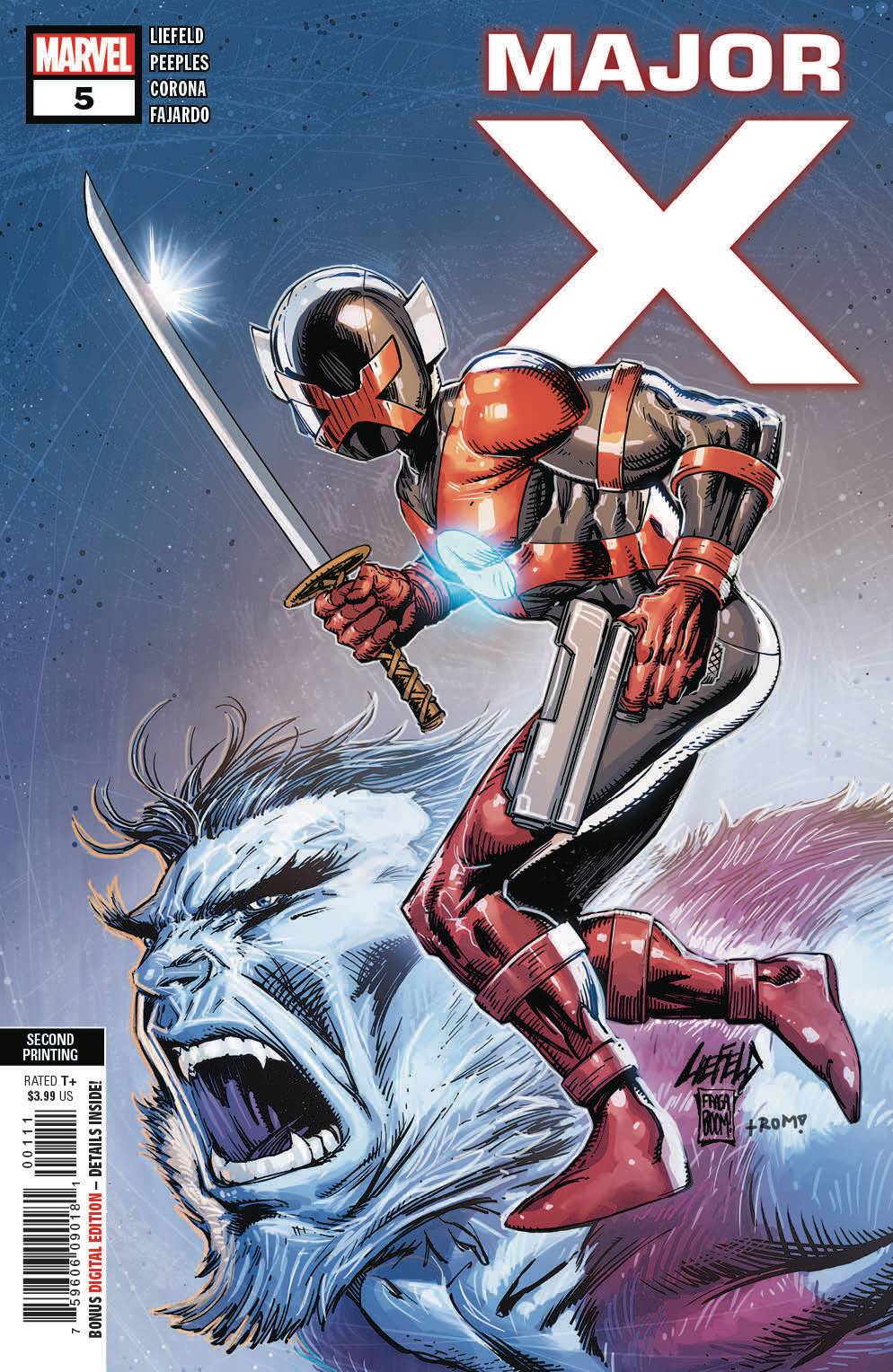MAJOR X #5 (OF 6) 2nd Print Rob Liefeld Variant (07/24/2019) MARVEL