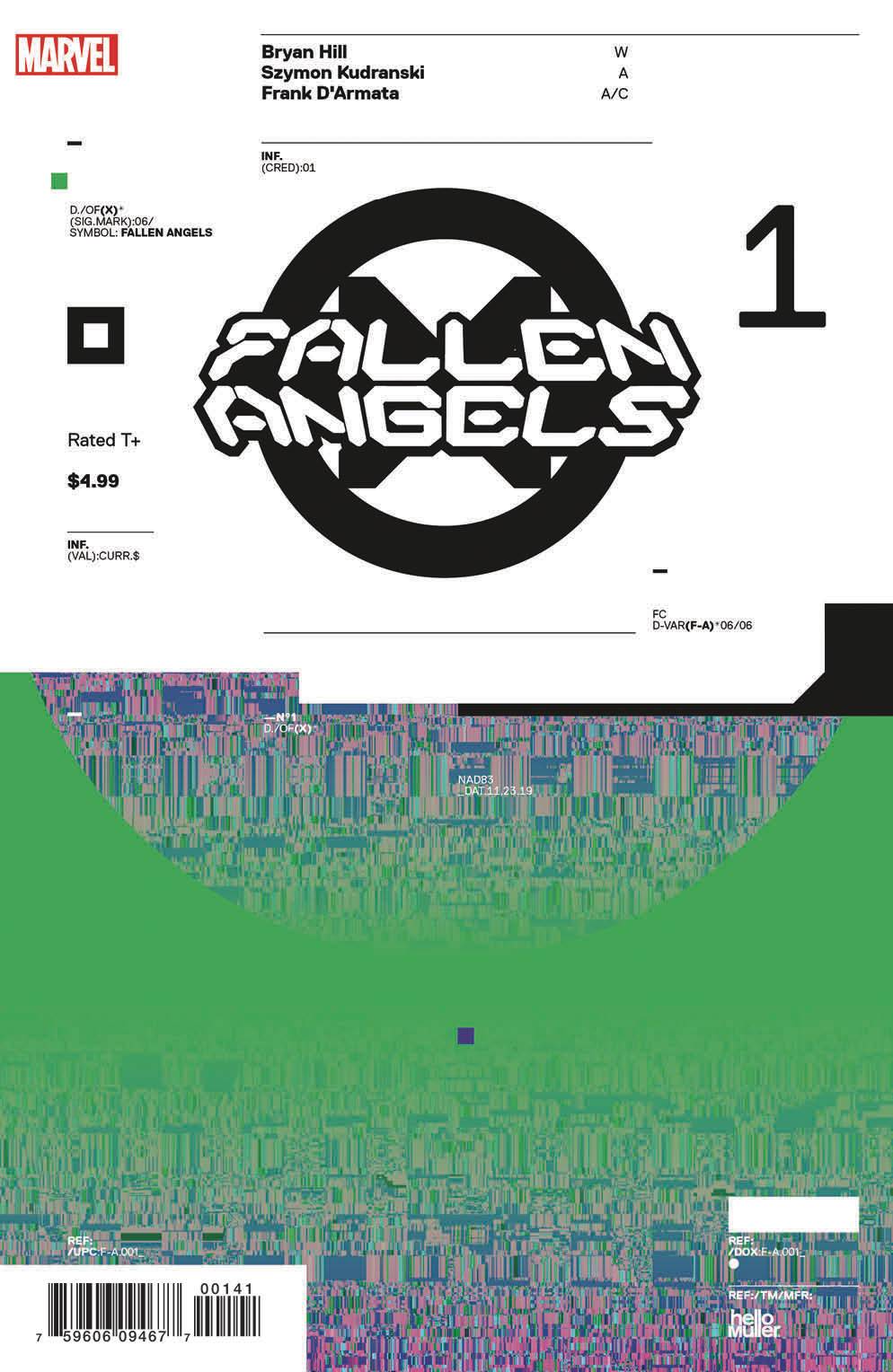 FALLEN ANGELS #1 1:10 Tom Muller DESIGN Variant DX (11/13/2019) MARVEL