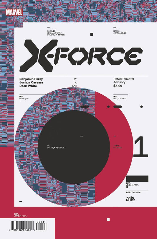 X-FORCE #1 1:10 Tom Muller DESIGN Variant DX (11/06/2019) MARVEL