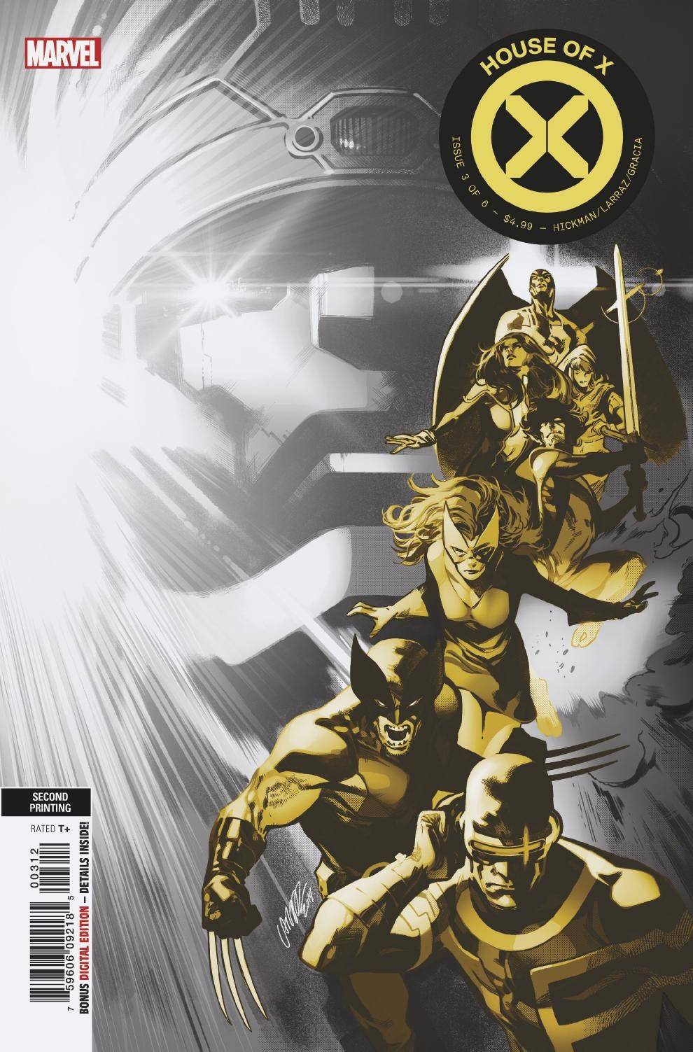 HOUSE OF X #3 (OF 6) 2nd Print Pepe Larraz Variant (09/25/2019) MARVEL