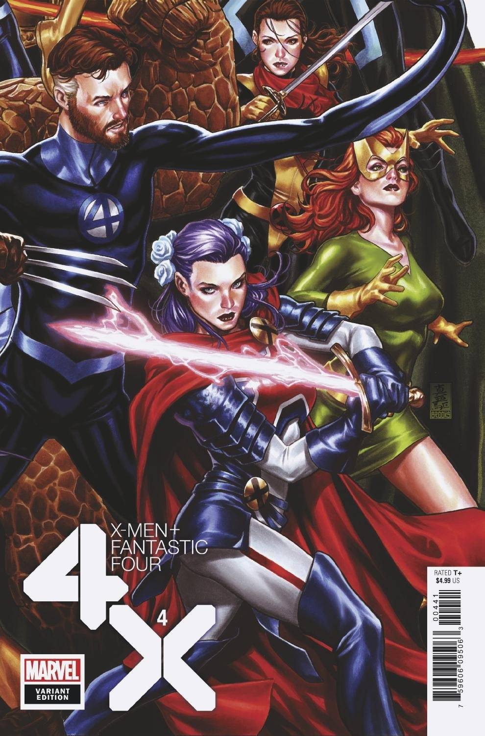 X-Men Fantastic Four #4 B (Of 4) Mark Brooks Connecting Variant (07/22/2020) Marvel