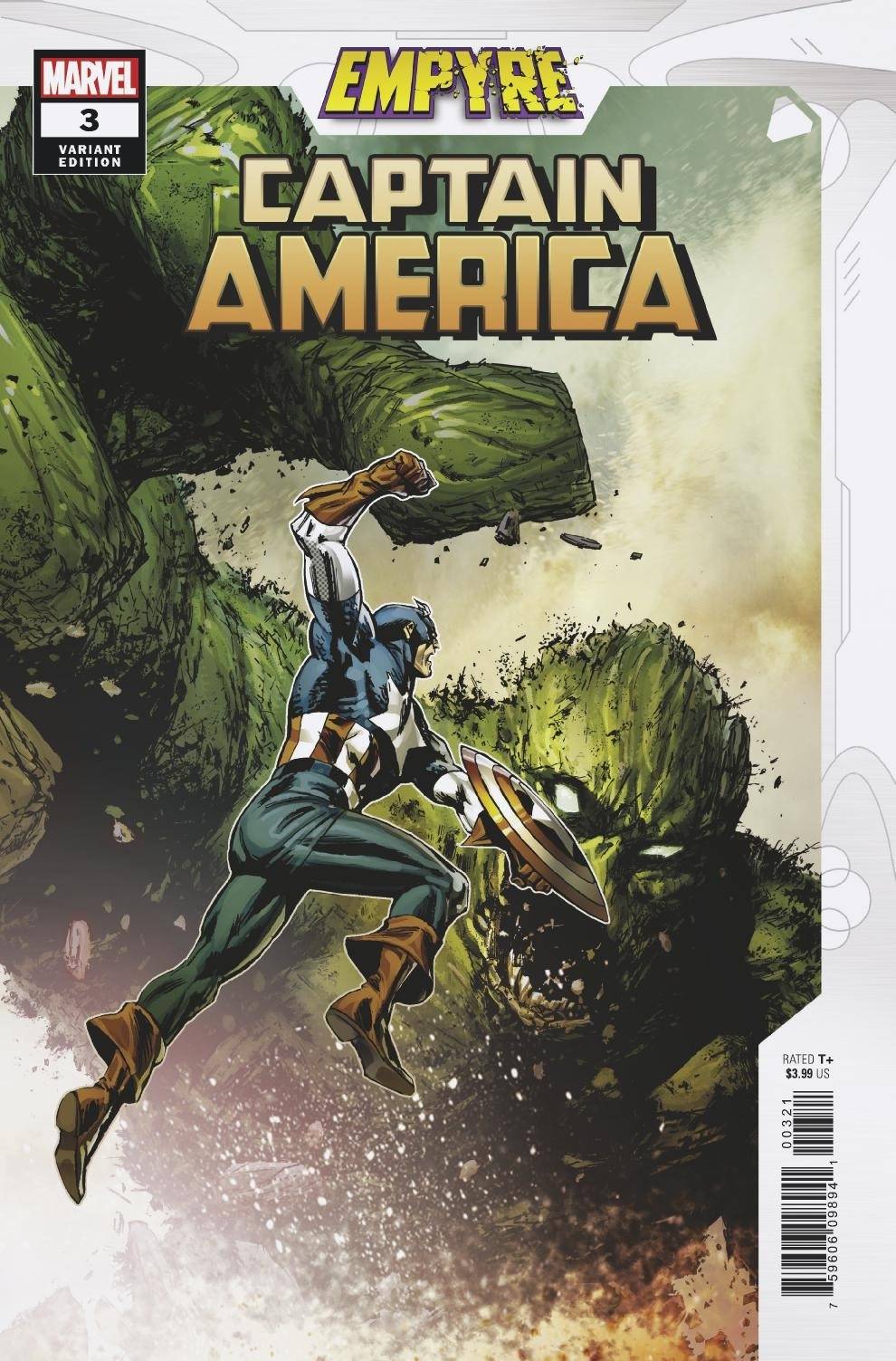 Empyre Captain America #3 B (Of 3) Butch Guice Variant (08/26/2020) Marvel