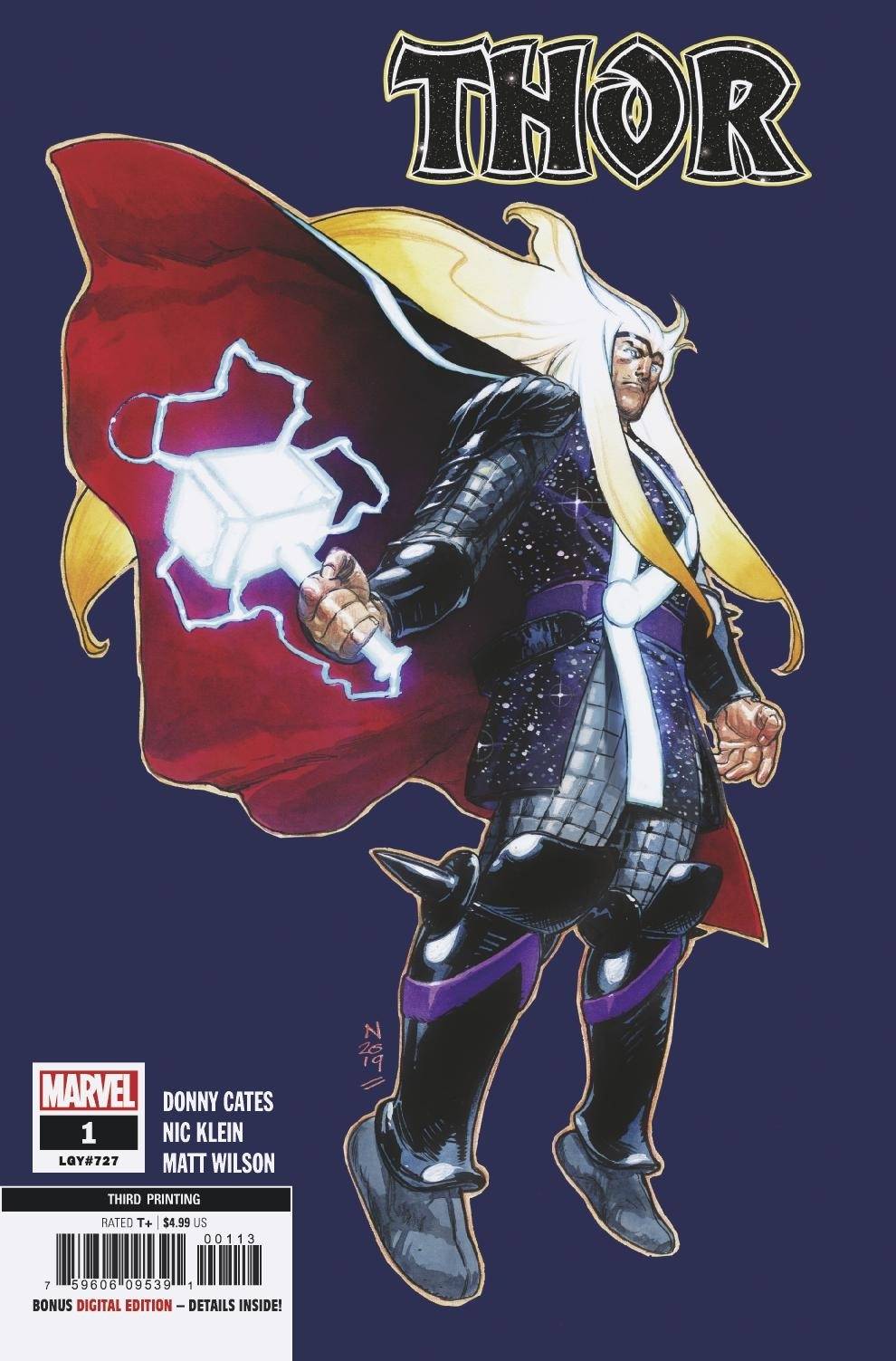 Thor #1 3rd Print Nic Klein Variant (09/09/2020) MARVEL