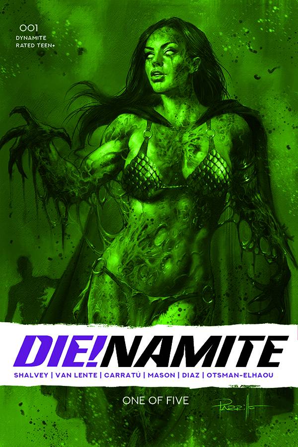 Die!Namite #1 1:13 Lucio Parrillo Trade Bloody Red Tint FOC Variant (10/14/2020) Dynamite