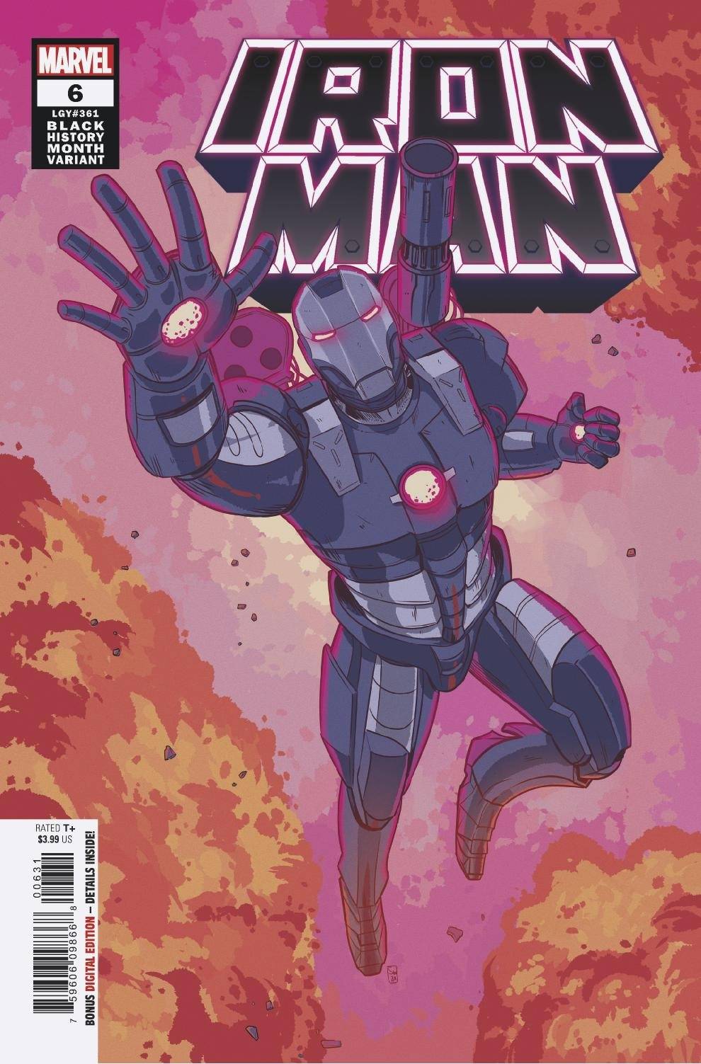 Iron Man #6 C Ernanda Souza War Machine Black History Month Variant (02/17/2021) Marvel