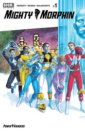 MIGHTY MORPHIN #1 2017 BOOM 2ND PRINT CONNECTING VARIANT