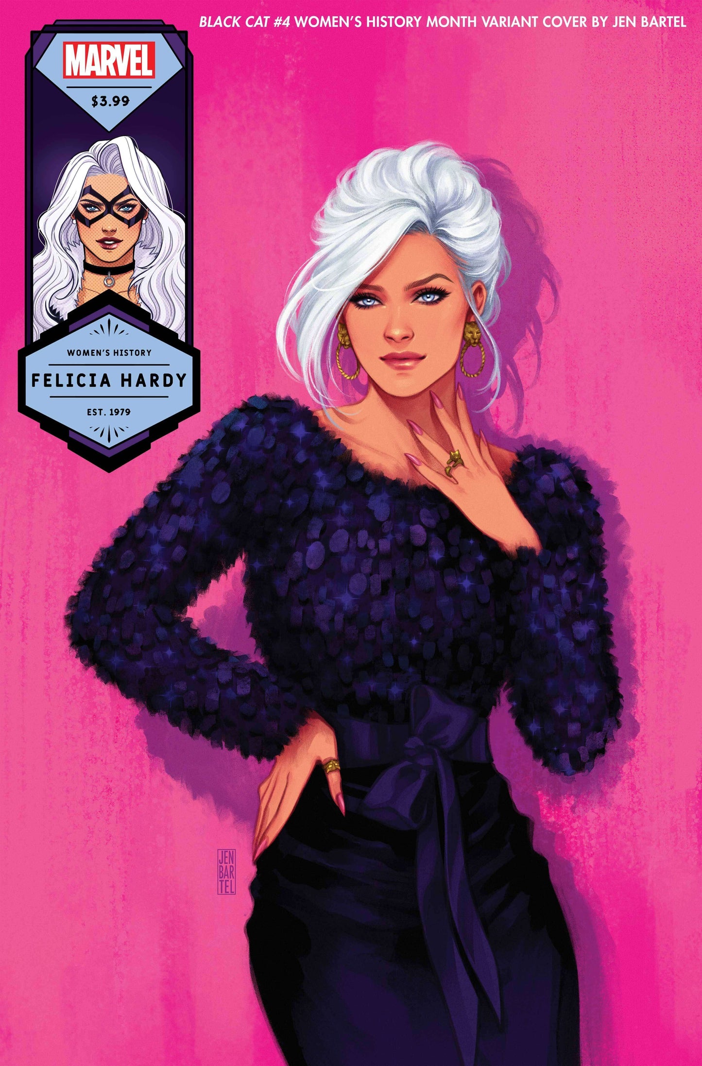 Black Cat #4 C Jen Bartel Black Cat Womens History Month Variant Kib (03/31/2021) Marvel