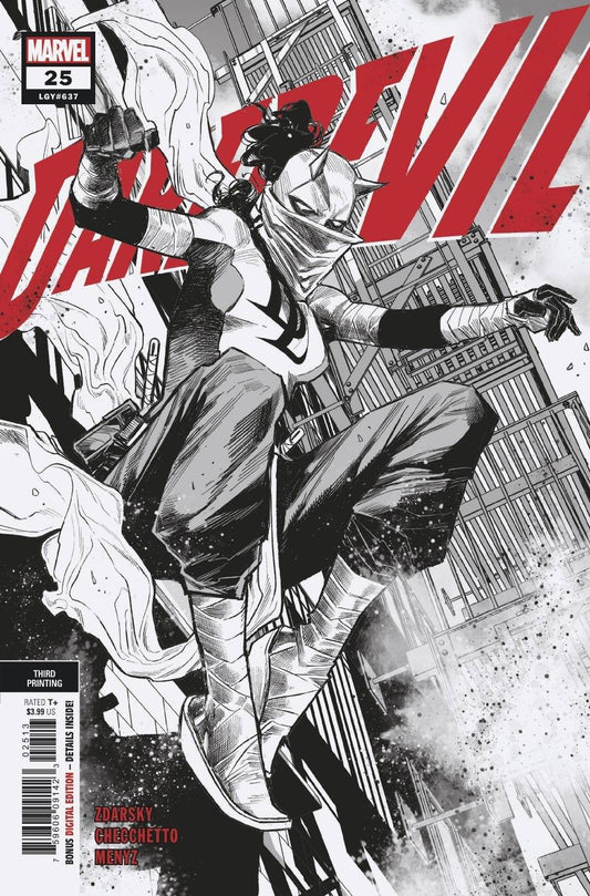 Daredevil #25 3rd Print Marco Checchetto Variant Elektra (02/24/2021) Marvel