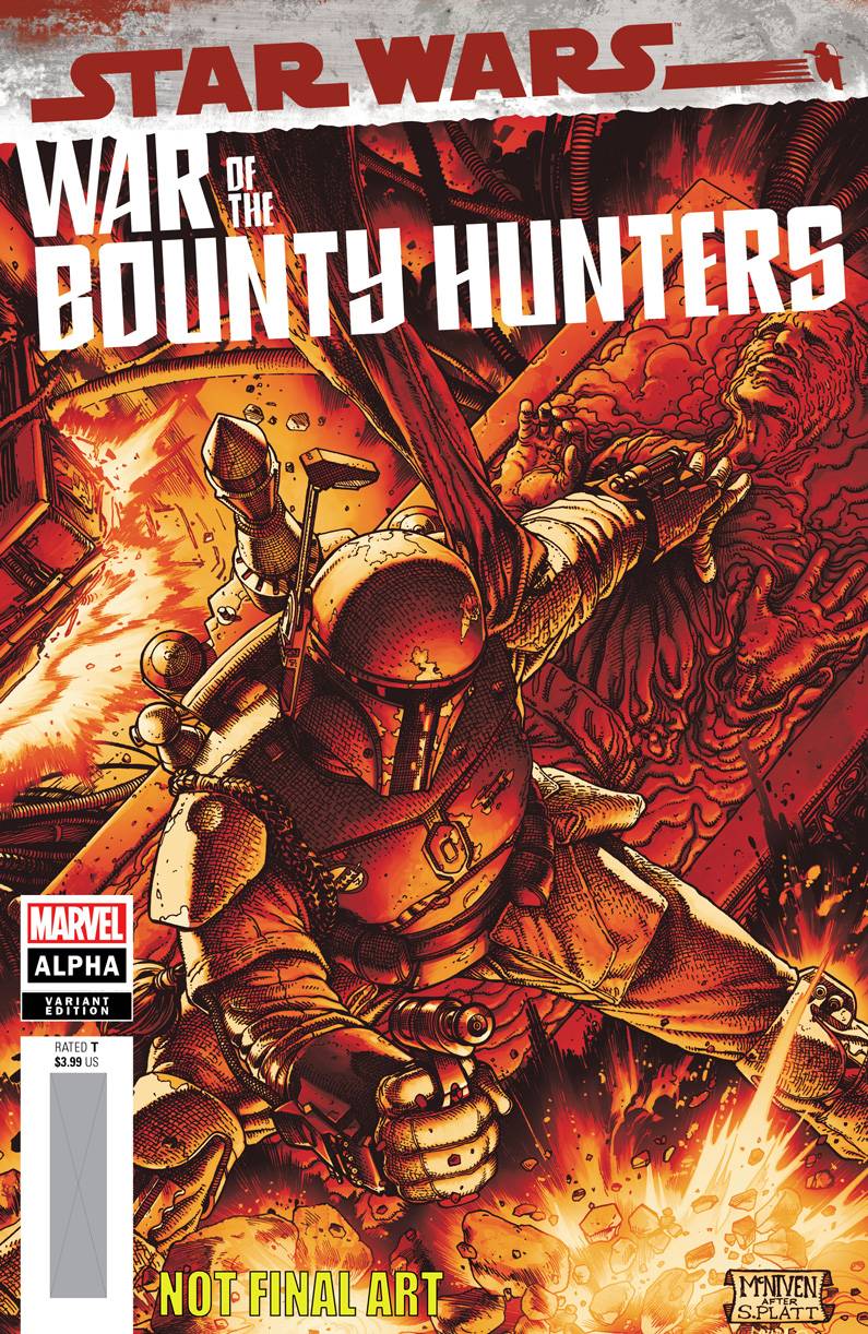 Star Wars War Bounty Hunters Alpha #1 B Steve Mcniven Crimson Variant (05/05/2021) Marvel