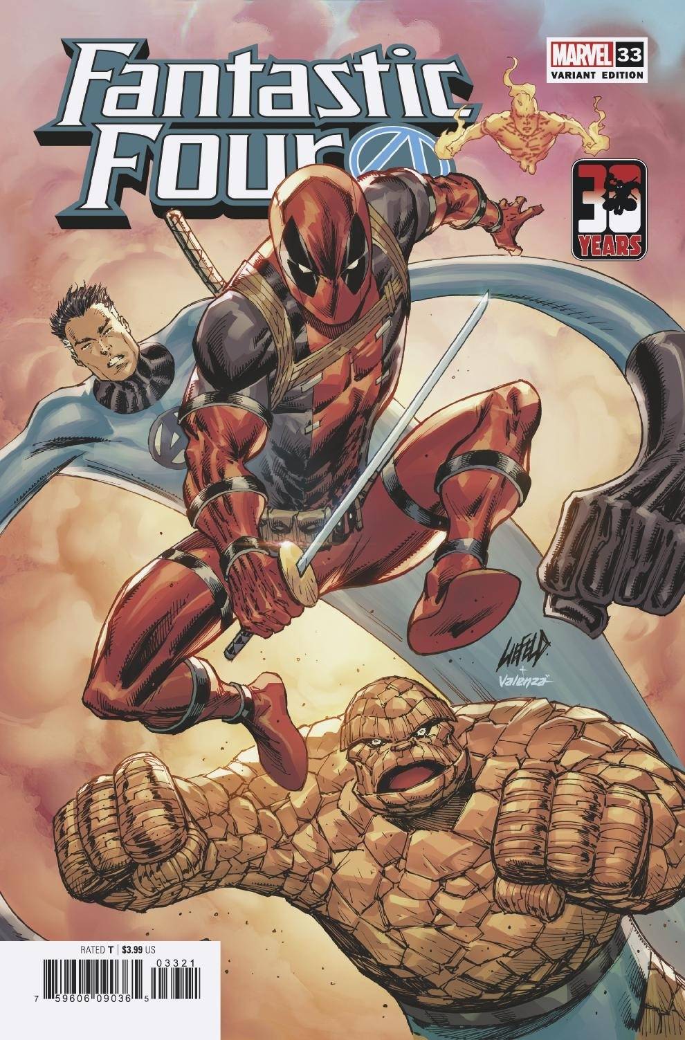 Fantastic Four #33 C Rob Liefeld Deadpool 30Th Variant (06/16/2021) Marvel