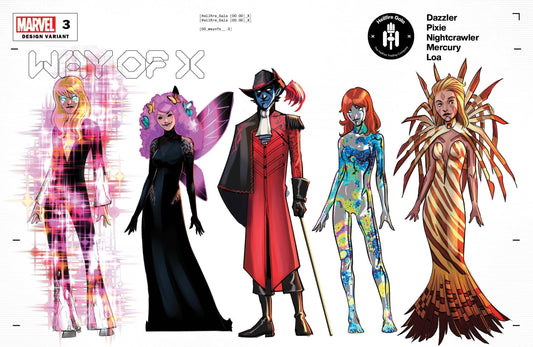 Way Of X #3 C Bob Quinn Character Design Variant (06/23/2021) Marvel