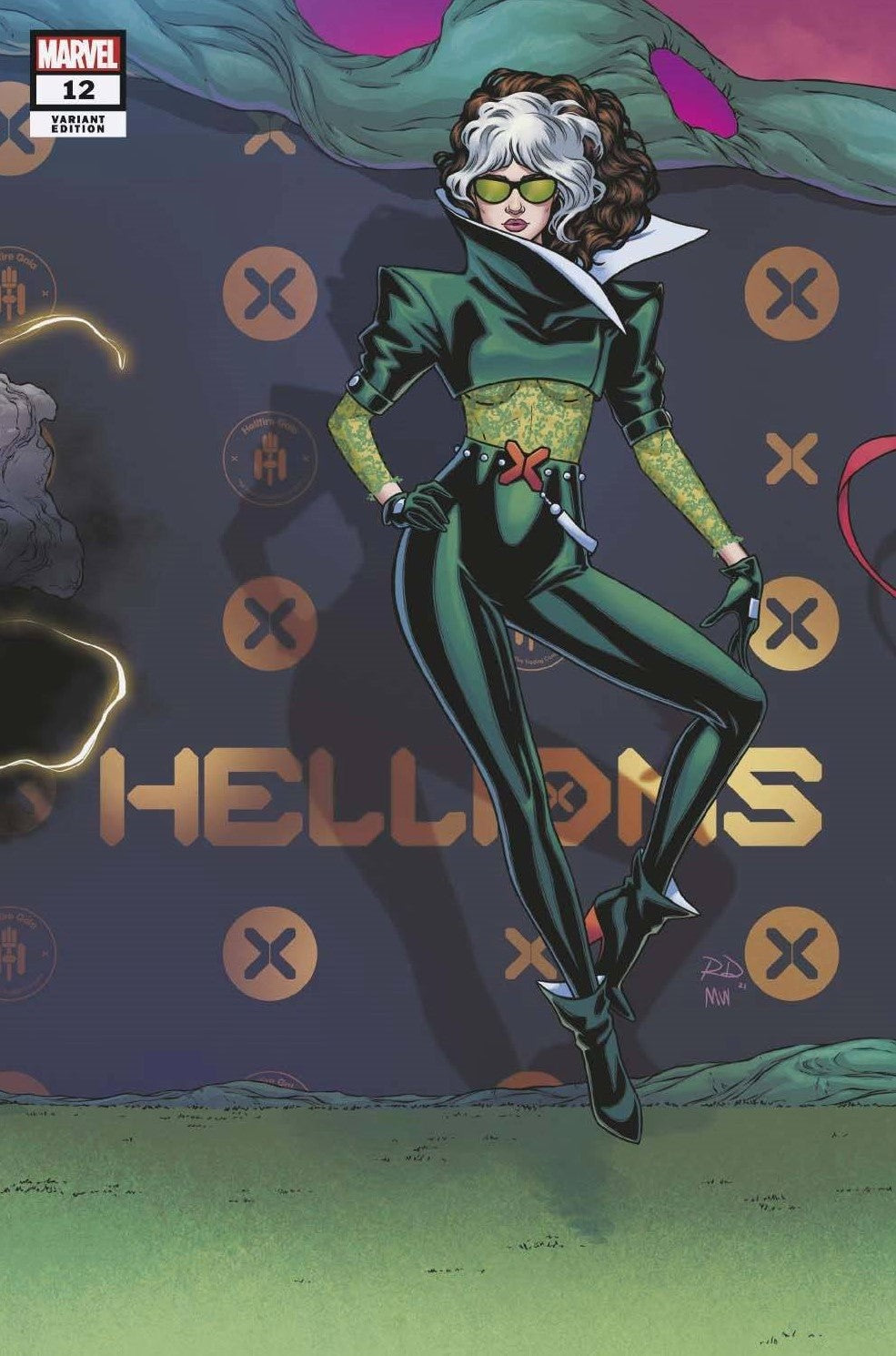 Hellions #12 B Russell Dauterman Connecting Variant Gala (06/02/2021) Marvel