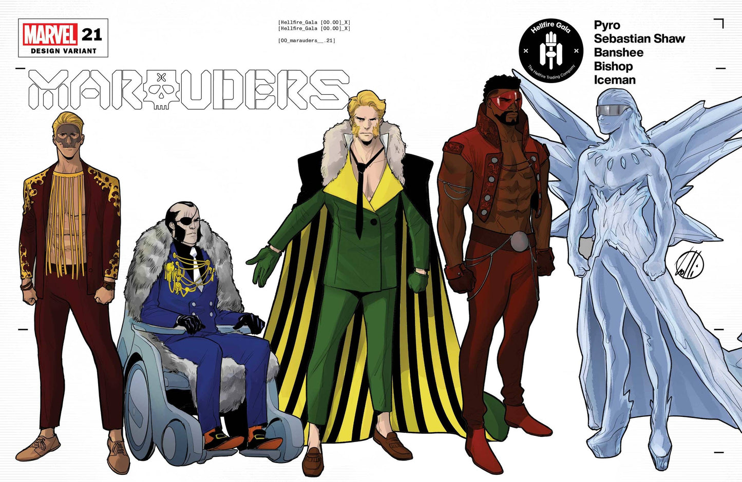 Marauders #21 D Matteo Lolli Character Design Variant Gala (06/02/2021) Marvel