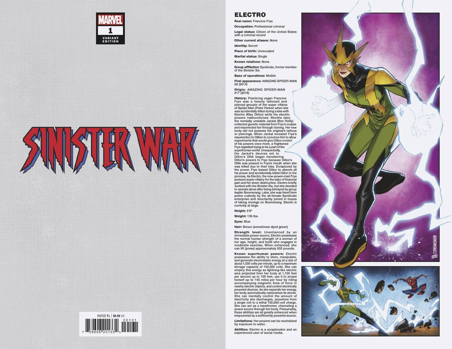 Sinister War #1 H (Of 4) Handbook Variant (07/14/2021) Marvel