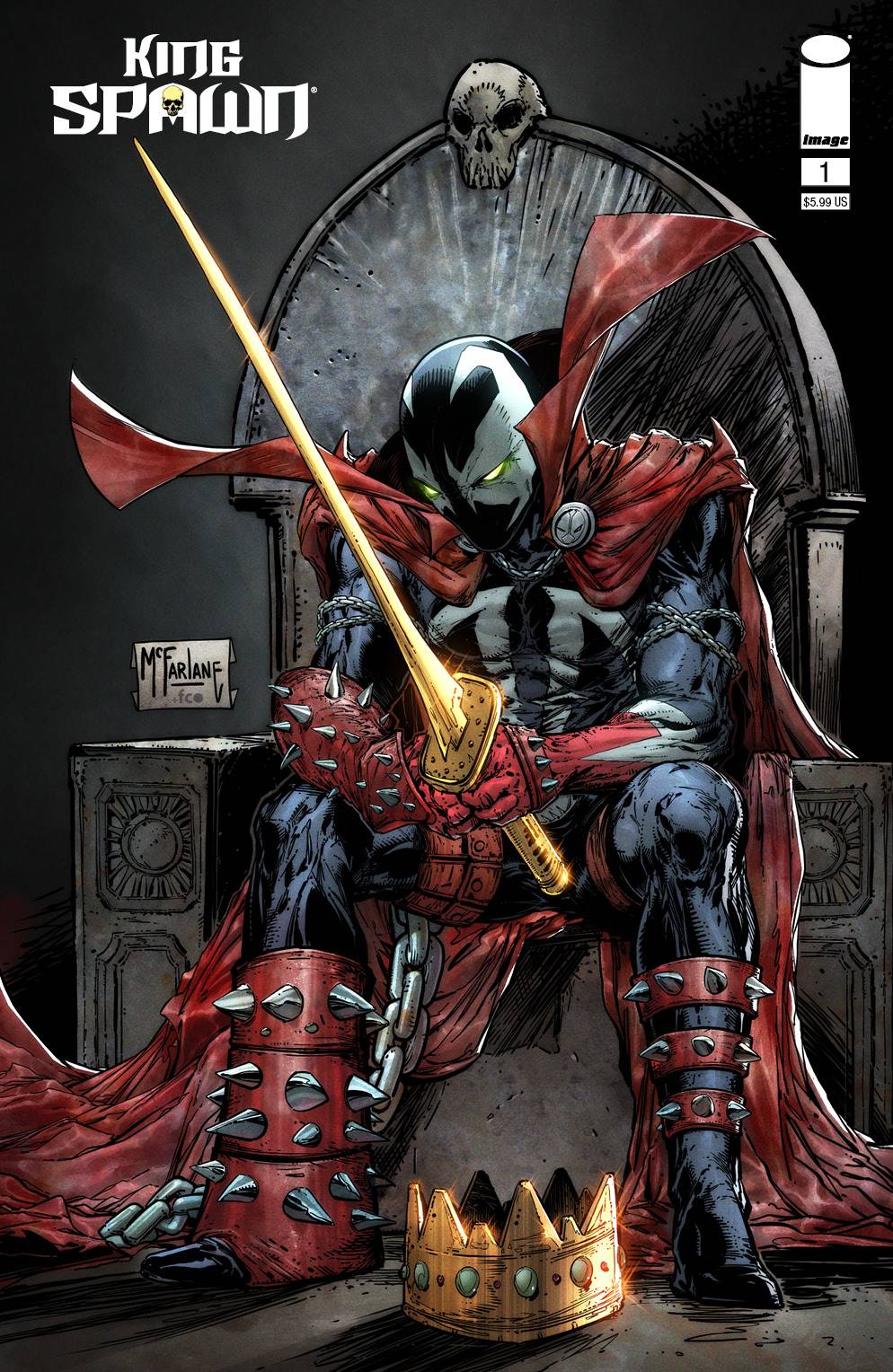 King Spawn comic book cover