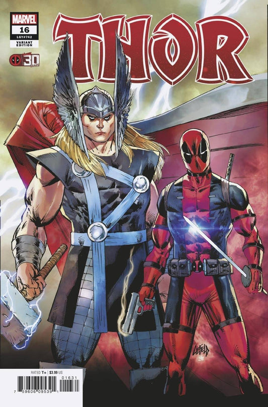 Thor #16 C Rob Liefeld Deadpool 30Th Variant (08/25/2021) Marvel