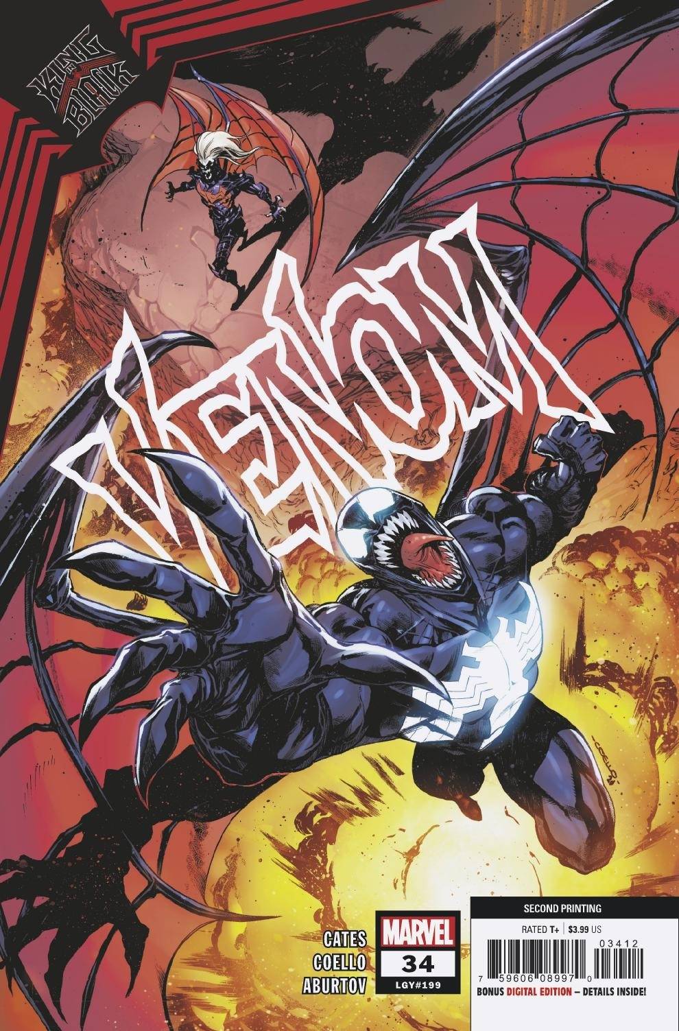 Venom #34 2nd Print Iban Coello Variant Kib (06/09/2021) Marvel