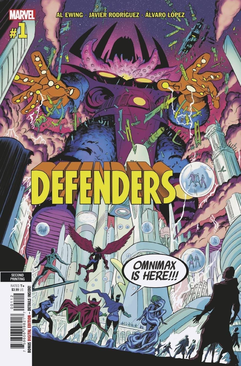 Defenders #1 (Of 5) 2nd Print Javier Rodriguez Variant (09/22/2021) Marvel