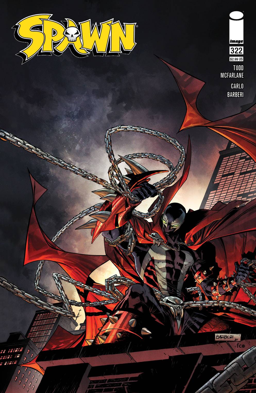 Spawn #322 C Carlo Barberi Connecting Variant (09/29/2021) Image