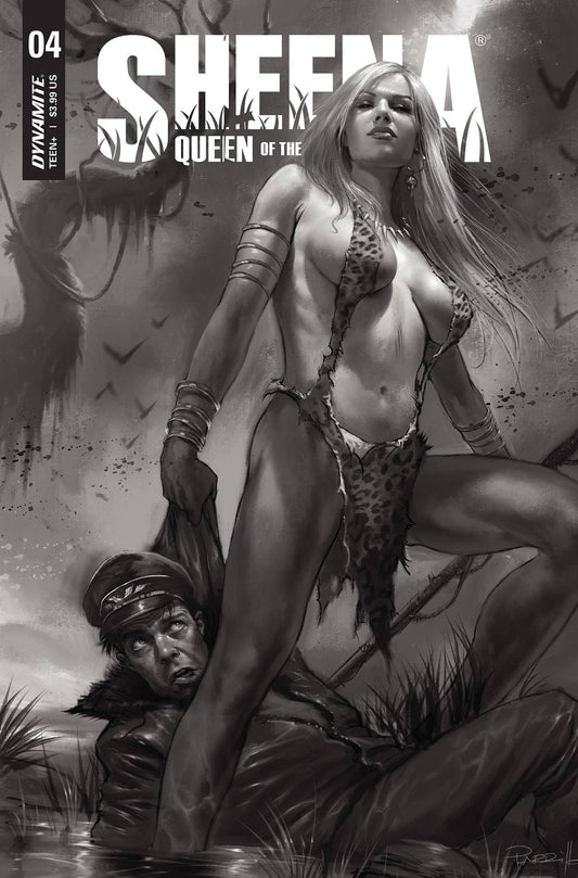 Sheena Queen Jungle #4 H 1:25 Lucio Parrillo B&W Variant (03/02/2022) Dynamite