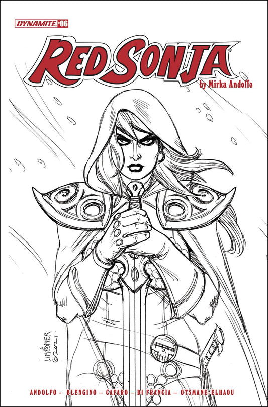 Red Sonja (2021) #6 H 1:25 Joseph Michael Linsner B&W Variant (02/23/2022) Dynamite