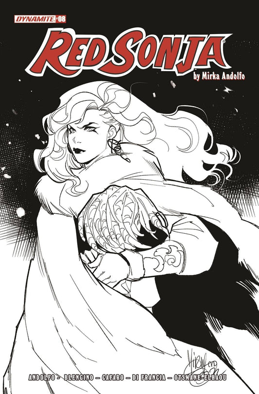 Red Sonja (2021) #8 F 1:15 Mirka Andolfo B&W Variant (04/27/2022) Dynamite