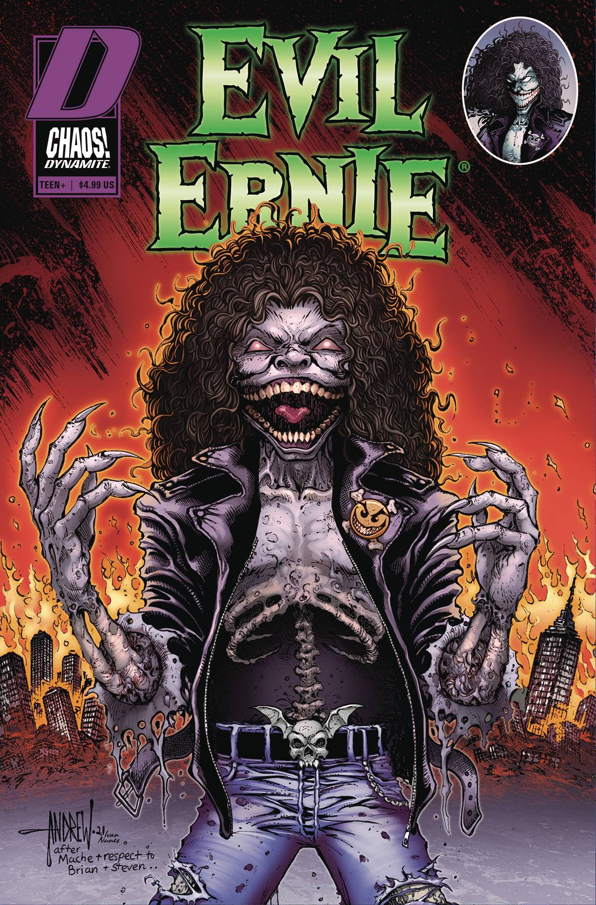 Evil Ernie #3 H Andrew Magnum Homage FOC Bonus Variant (02/09/2022) Dynamite