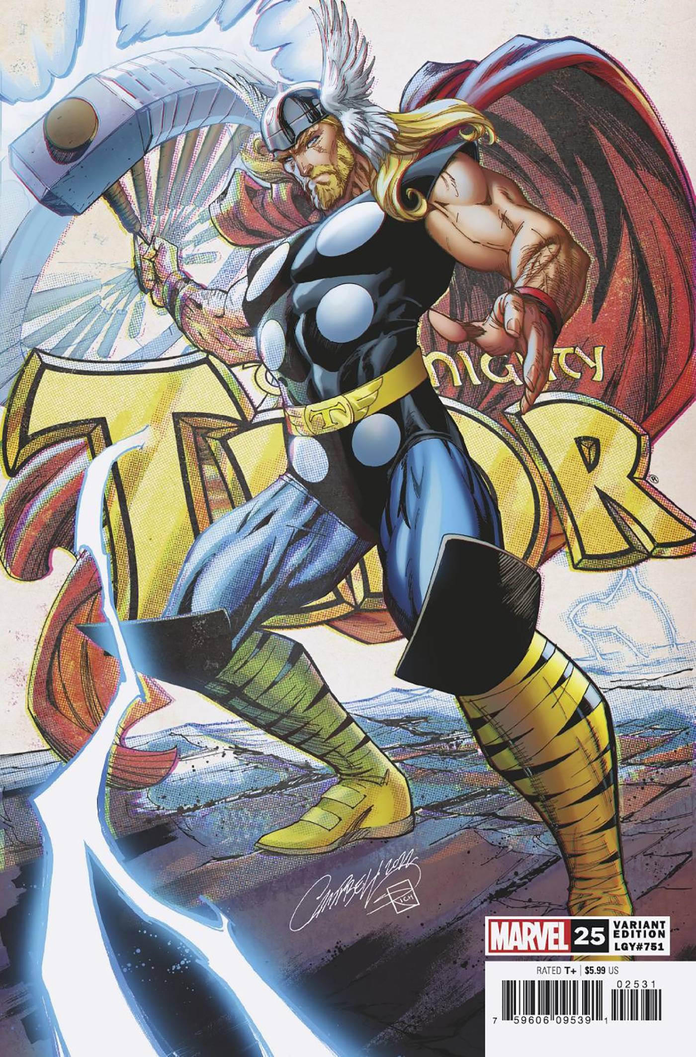 Thor #25 C J Scott Campbell Variant (05/18/2022) Marvel