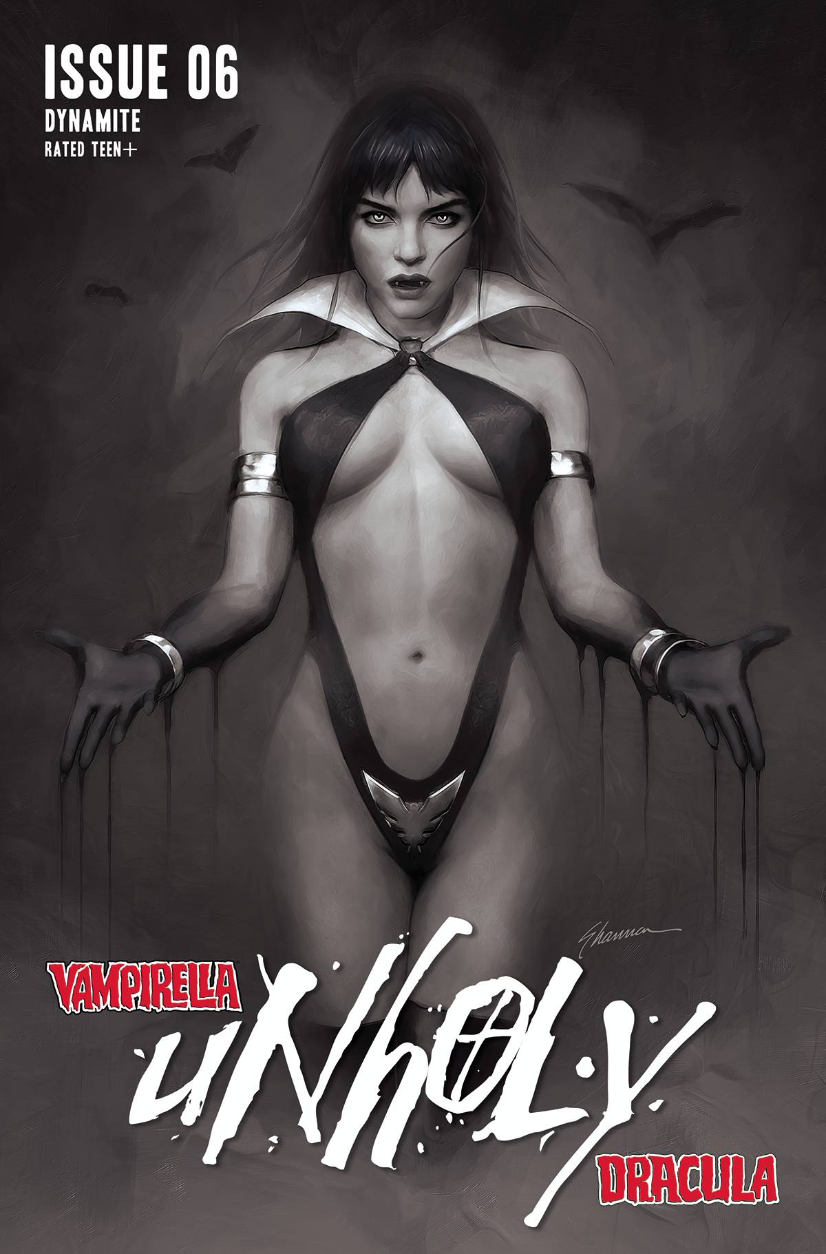 Vampirella Dracula Unholy #6 I 1:25 Shannon Maer B&W Variant GGA (06/01/2022) Dynamite