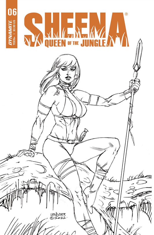 Sheena Queen Jungle #6 F 1:10 Joseph Michael Linsner Line Art Variant GGA (05/25/2022) Dynamite