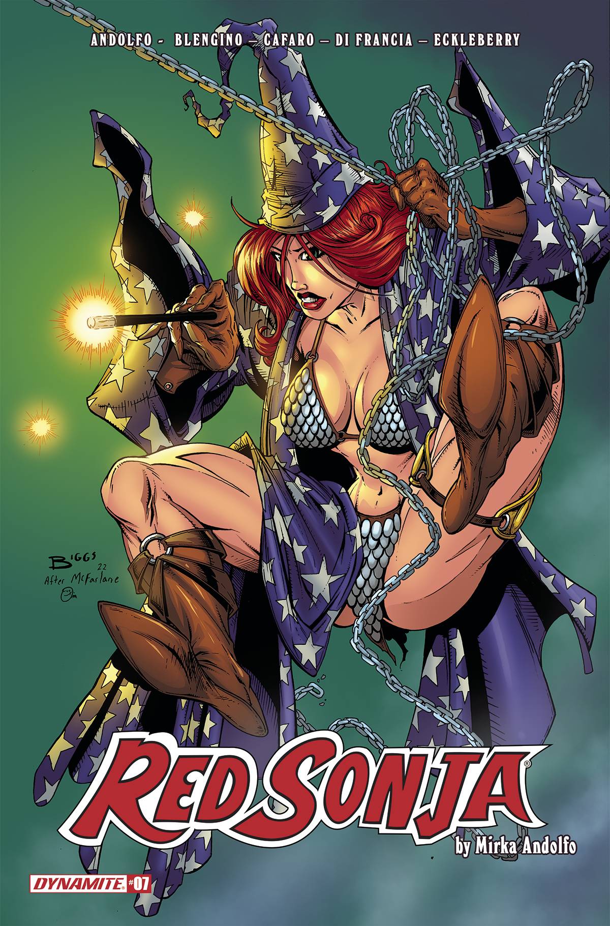 Red Sonja (2021) #7 L Jamie Biggs Wizard Homage FOC Bonus Variant (03/23/2022) Dynamite