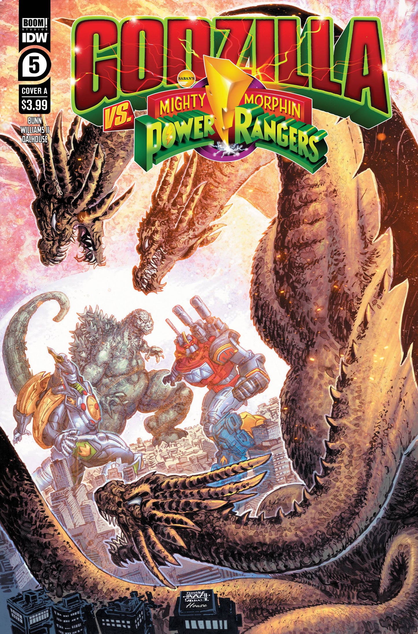 Godzilla Vs Mmpr #5 (Of 5) A Williams (C: 1-0-0) (09/14/2022) Idw