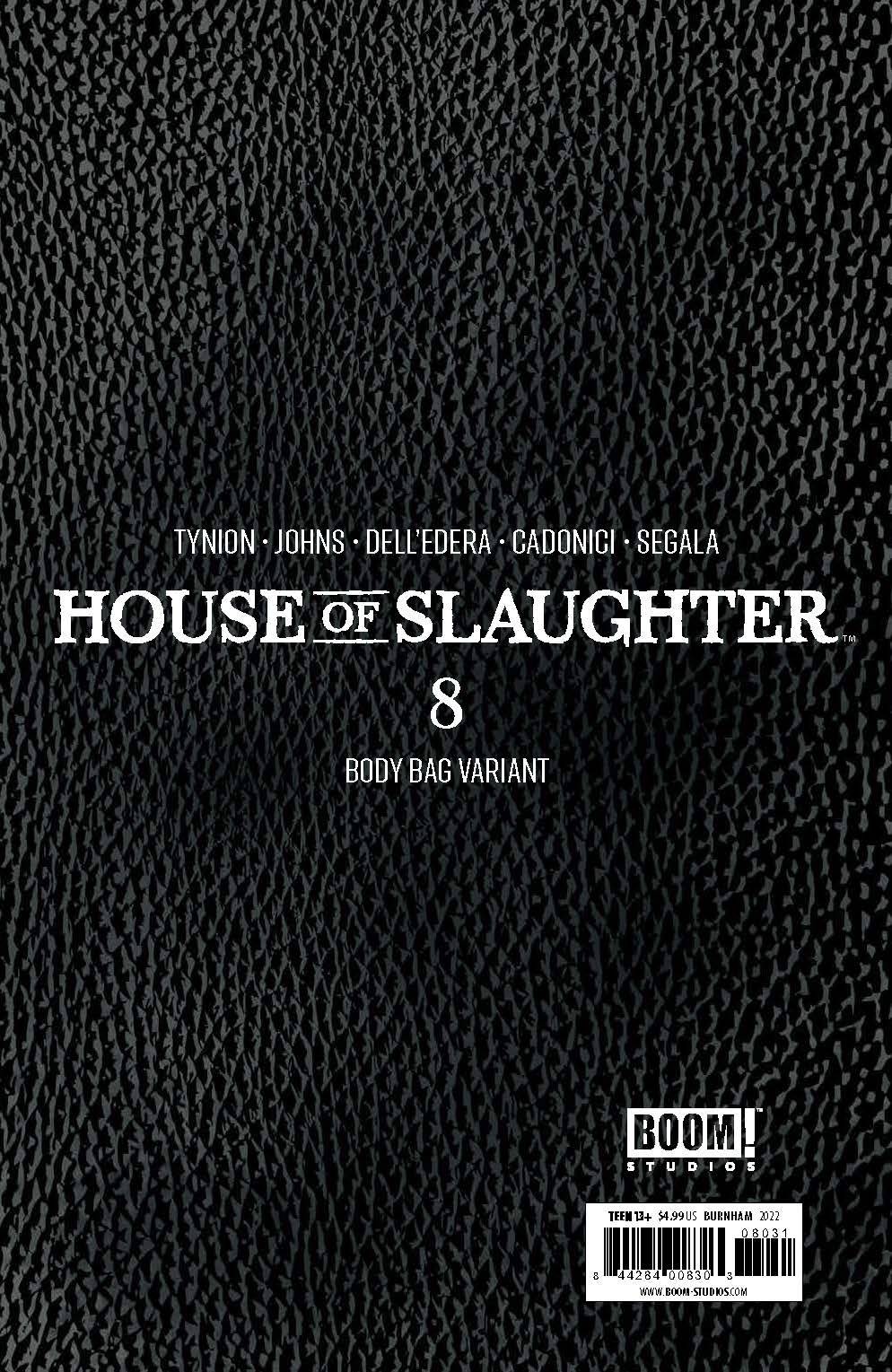 House Of Slaughter #8 C Bodybag Chris Burnham Variant (08/31/2022) Boom