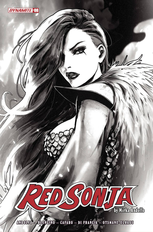 Red Sonja (2021) #8 P 1:7 Sozomaika B&W FOC Bonus Variant (04/27/2022) Dynamite