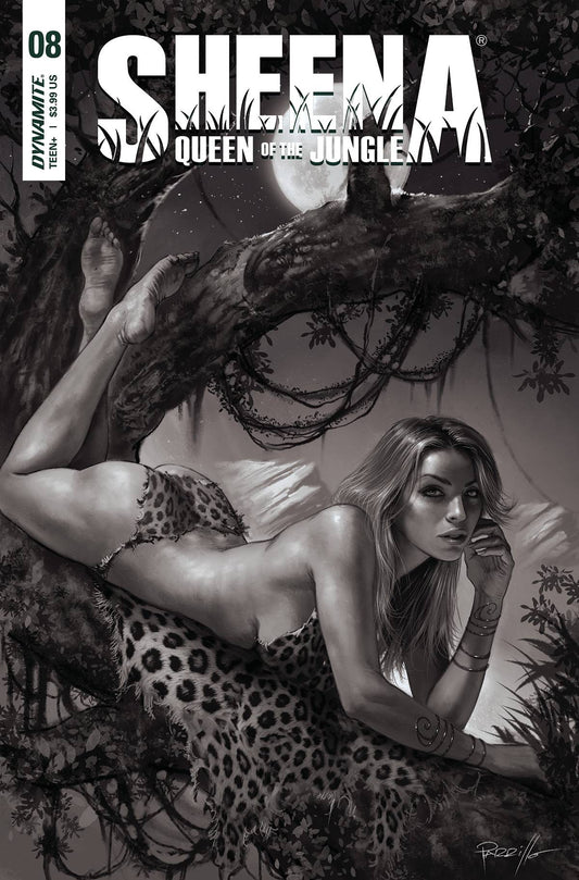 Sheena Queen Jungle #8 H 1:25 Lucio Parrillo B&W Variant (08/10/2022) Dynamite