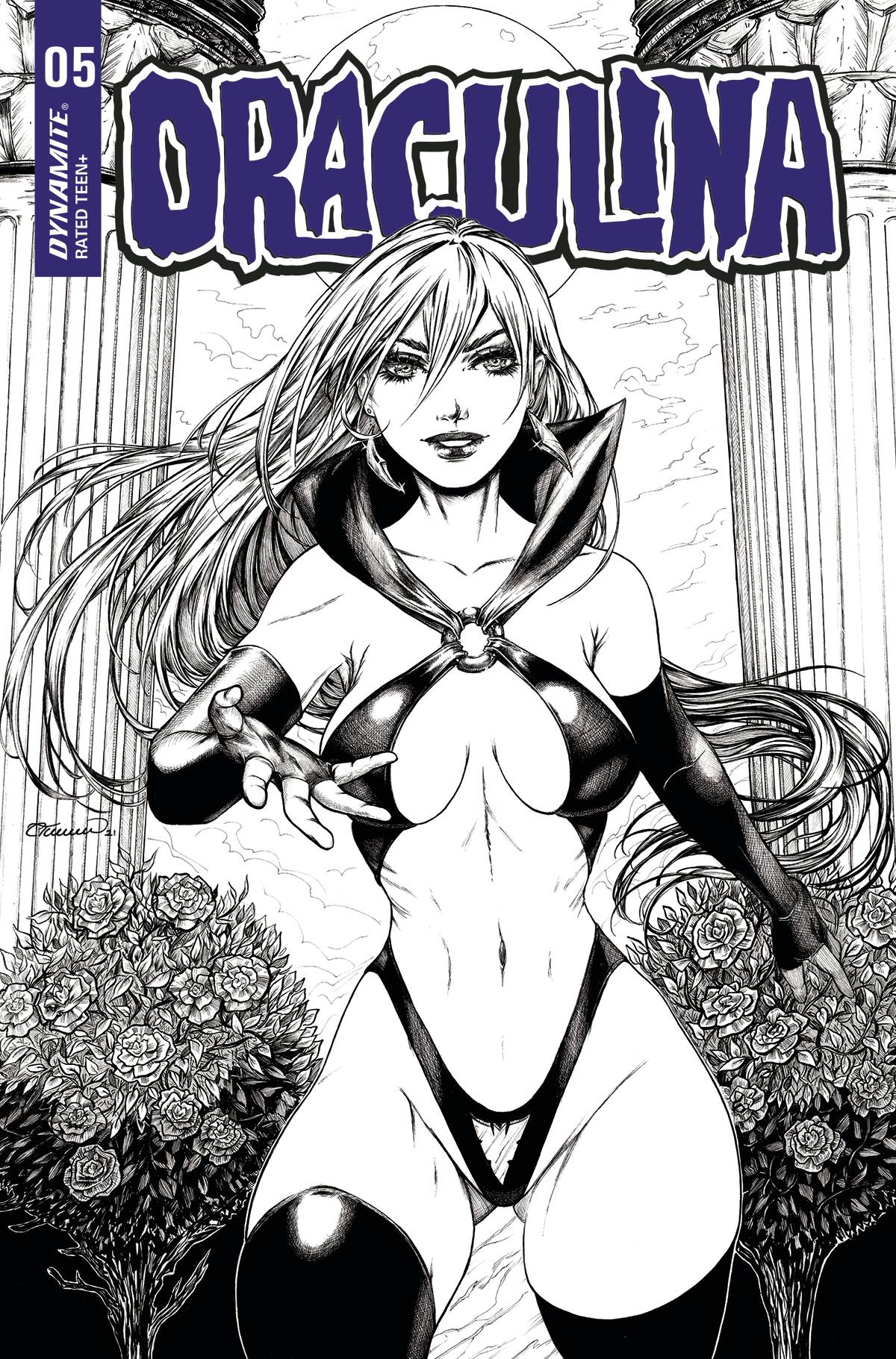 Draculina #5 H 1:25 Collette Turner B&W Variant (08/10/2022) Dynamite