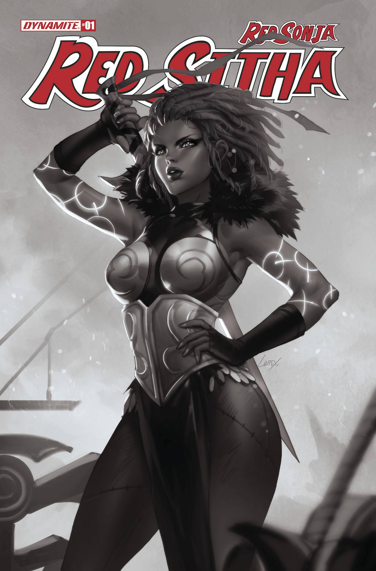 Red Sonja Red Sitha #1 S 1:11 Leirix Li B&W FOC Bonus Variant GGA (05/04/2022) Dynamite