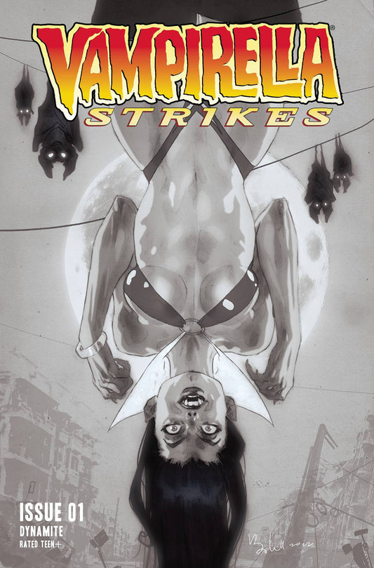 Vampirella Strikes #1 S 1:7 Ben Caldwell B&W FOC Bonus Variant GGA (05/11/2022) Dynamite