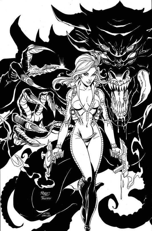 Barbarella #10 R 1:11 John Royle Jim Lee Homage Virgin FOC Bonus Variant GGA (06/01/2022) Dynamite